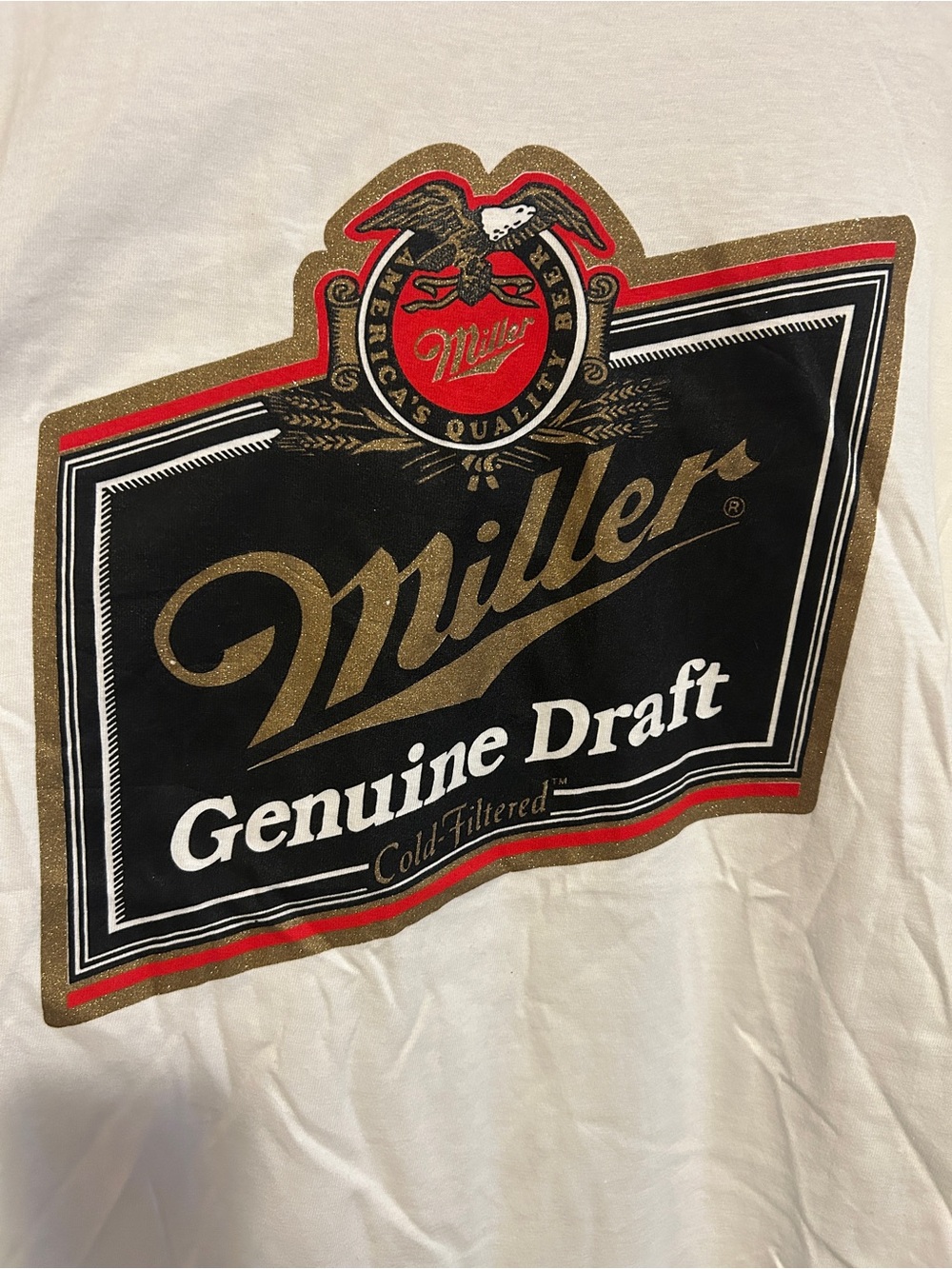 Genuine Draft White Graphic Tee - Logo Front
